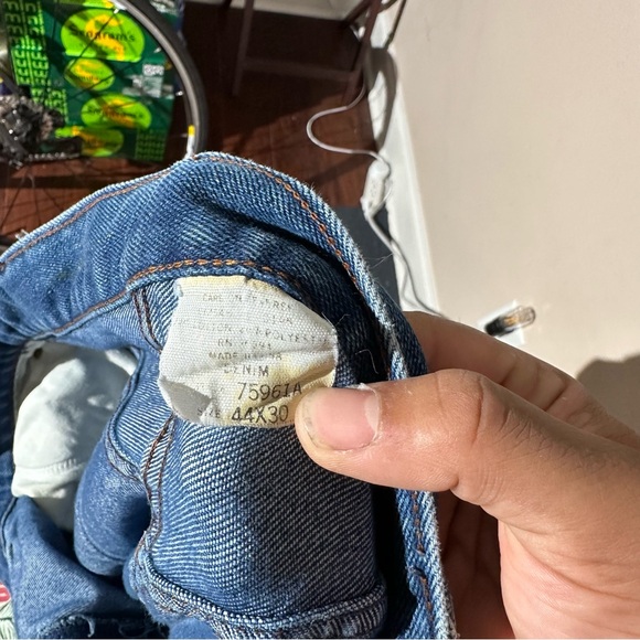 Vintage 80s Long Haul Jeans 44x30 Blue Denim Dark Wash - Picture 6 of 6